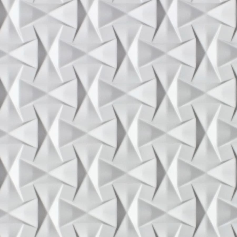 MirroFlex Bowtie White Thermoplastic Wall Panels material sample.