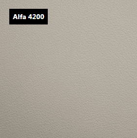 Dani Leather Alfa 4200 White Leather material sample.