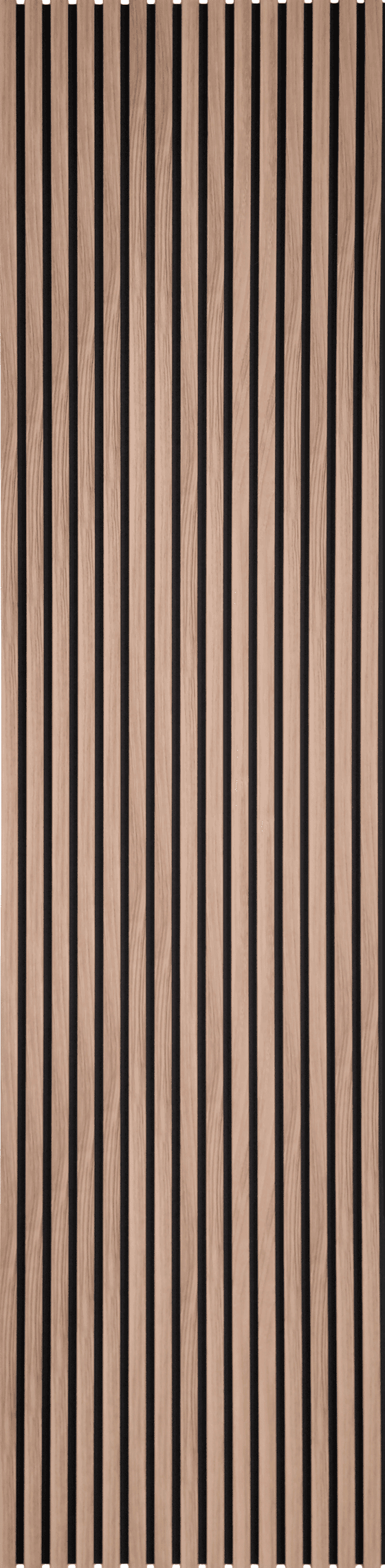Akupanel Profile Wrapped English Walnut Acoustical material sample.