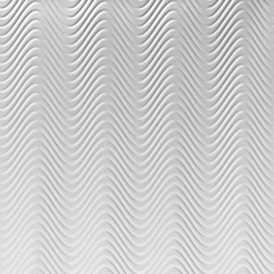 MirroFlex Curves White Thermoplastic Wall Panels material sample.