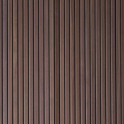 Duchateau Zen Raw Walnut Brown Acoustical material sample.